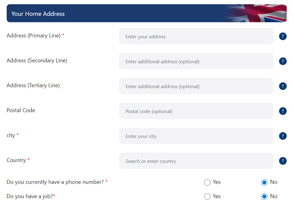 Contact and trip details